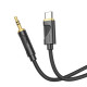 Аудіоадаптер НОСО UPA30 Friend digital audio conversion cable Type-C 1m. Black mag-6942007625524137345