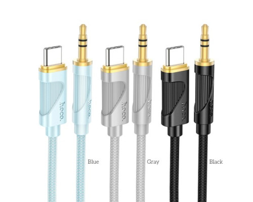 Аудіоадаптер НОСО UPA30 Friend digital audio conversion cable Type-C 1m. Black mag-6942007625524137345