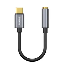 AUX-адаптер Baseus Type-C Male to 3.5mm Female Adapter L54 Deep Grey CATL54-0G mag-6953156297852145790