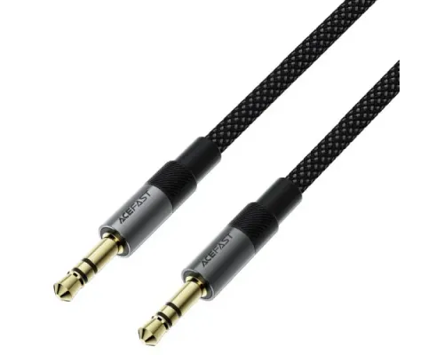 Аудіокабель ACEFAST J10 3.5mm AUX audio adapter cable 1m. Black mag-6974316285267153344