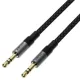 Аудіокабель ACEFAST J10 3.5mm AUX audio adapter cable 1m. Black mag-6974316285267153344