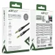 Аудіокабель ACEFAST J10 3.5mm AUX audio adapter cable 1m. Black mag-6974316285267153344