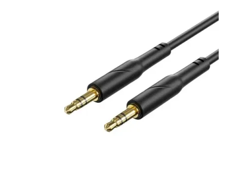 Аудіо-адаптер XO NB-R271 Straight PVC 3.5 to 3.5 1m Чорний mag-6920680856688153711