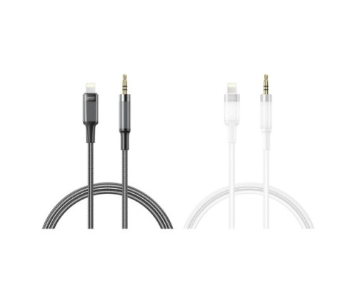 Адаптер XO NB-R279A IP to 3.5 Brushed Clear Audio Cable Білий mag-692068086019760199