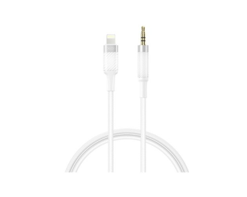Адаптер XO NB-R279A IP to 3.5 Brushed Clear Audio Cable Білий mag-692068086019760199