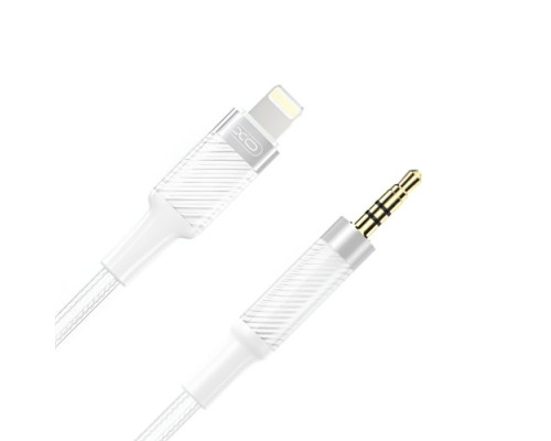 Адаптер XO NB-R279A IP to 3.5 Brushed Clear Audio Cable Білий mag-692068086019760199