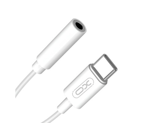 Аудіо-адаптер XO NB-R161 audio adapter Type-c to 3.5mm Білий mag-69206808732341031
