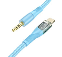 Аудіоадаптер НОСО UPA25 Transparent Discovery Edition Digital audio conversion cable Type-C Blue mag-69314747911841820