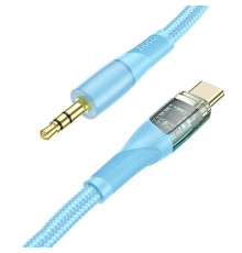 Аудіоадаптер НОСО UPA25 Transparent Discovery Edition Digital audio conversion cable Type-C Blue mag-69314747911841820
