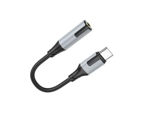 Адаптер BOROFONE BV19 Creator digital audio converter Type-C to 3.5mm чорний mag-6941991108372151314