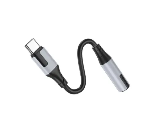 Адаптер BOROFONE BV19 Creator digital audio converter Type-C to 3.5mm чорний mag-6941991108372151314