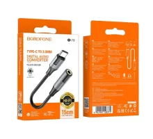 Адаптер BOROFONE BV19 Creator digital audio converter Type-C to 3.5mm чорний mag-6941991108372151314
