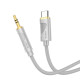 Аудіоадаптер НОСО UPA30 Friend digital audio conversion cable Type-C 1m. Gray mag-6942007625548137346