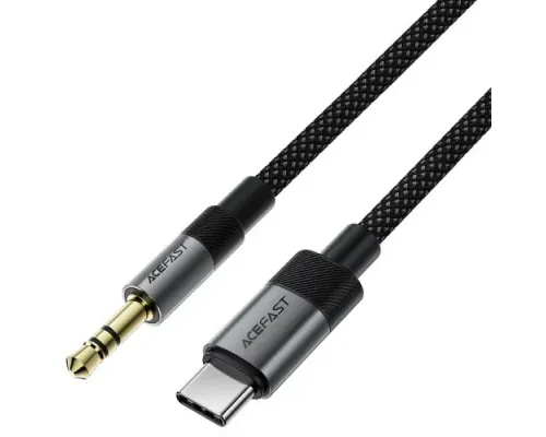 Аудіокабель ACEFAST J11Type-C to AUX(3.5) audio adapter cable 1m. Black mag-6974316285274153345
