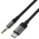 Аудіокабель ACEFAST J11Type-C to AUX(3.5) audio adapter cable 1m. Black mag-6974316285274153345