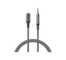 Адаптер XO NB-R279A IP to 3.5 Brushed Clear Audio Cable Чорний mag-6920680860166132421
