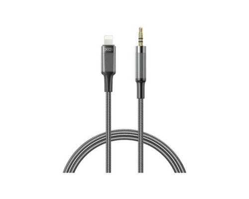 Адаптер XO NB-R279A IP to 3.5 Brushed Clear Audio Cable Чорний mag-6920680860166132421