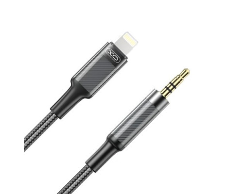 Адаптер XO NB-R279A IP to 3.5 Brushed Clear Audio Cable Чорний mag-6920680860166132421