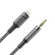 Адаптер XO NB-R279A IP to 3.5 Brushed Clear Audio Cable Чорний mag-6920680860166132421