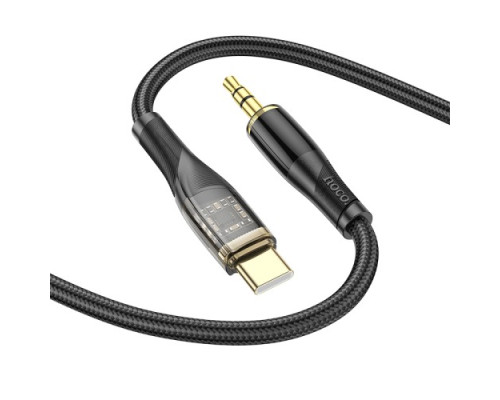 Аудіоадаптер НОСО UPA25 Transparent Discovery Edition Digital audio conversion cable Type-C Black mag-69314747911771821