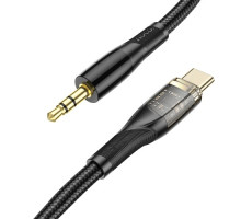 Аудіоадаптер НОСО UPA25 Transparent Discovery Edition Digital audio conversion cable Type-C Black mag-69314747911771821