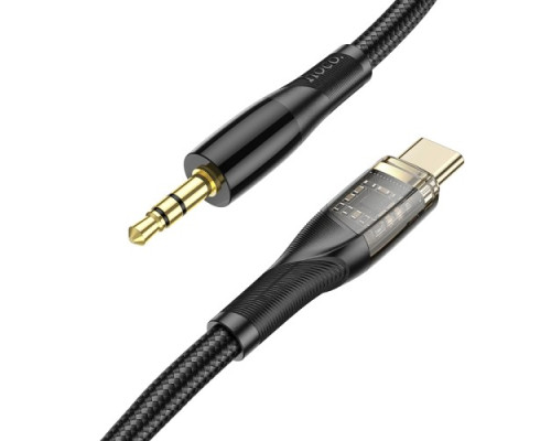 Аудіоадаптер НОСО UPA25 Transparent Discovery Edition Digital audio conversion cable Type-C Black mag-69314747911771821