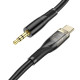 Аудіоадаптер НОСО UPA25 Transparent Discovery Edition Digital audio conversion cable Type-C Black mag-69314747911771821
