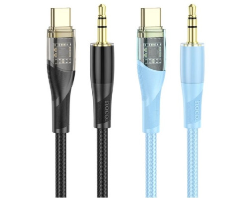 Аудіоадаптер НОСО UPA25 Transparent Discovery Edition Digital audio conversion cable Type-C Black mag-69314747911771821