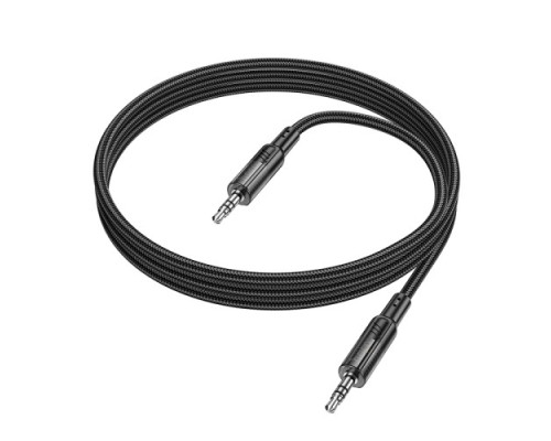 Аудіокабель НОСО UPA27 Spirit transparent AUX audio cable 1.2m Black mag-69420076125001495
