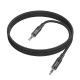 Аудіокабель НОСО UPA27 Spirit transparent AUX audio cable 1.2m Black mag-69420076125001495