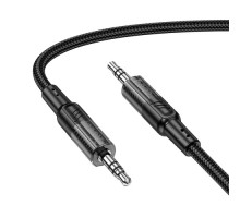 Аудіокабель НОСО UPA27 Spirit transparent AUX audio cable 1.2m Black mag-69420076125001495