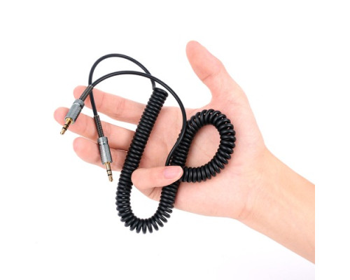 Аудіокабель HOCO UPA31 Cindy spring audio cable AUX 1m Black mag-6942007631235137284