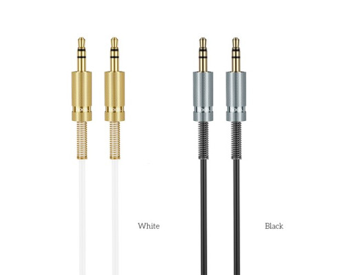 Аудіокабель HOCO UPA31 Cindy spring audio cable AUX 1m Black mag-6942007631235137284