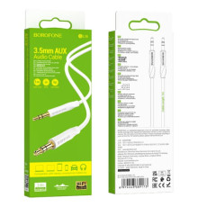 Аудіокабель BOROFONE BL16 Clear sound 3.5mm/1m білий mag-69744433891731516
