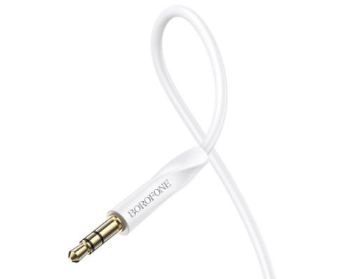 Аудіокабель BOROFONE BL16 Clear sound 3.5mm/1m білий mag-69744433891731516