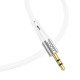 Аудіоадаптер НОСО UPA22 3,5male-Type-C silicone digital audio conversion cable 1m. White mag-69314747695031822