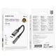 Адаптер BOROFONE BV24 Graceful digital audio converter cable Type-C to 3.5mm сірий металік mag-6941991118999152003
