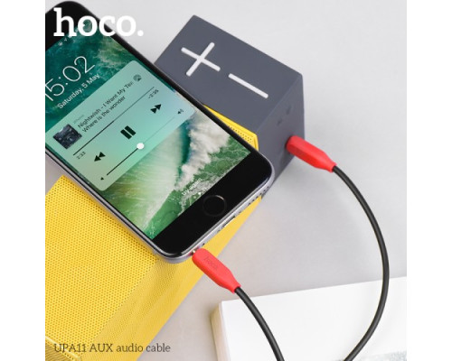 Аудіокабель НОСО UPA11 AUX 1m. Black mag-69575310792931949