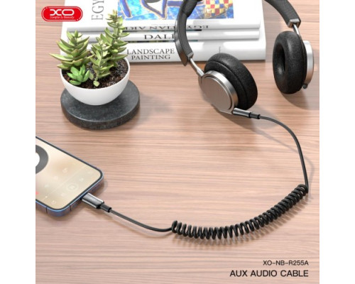 Адаптер XO NB-R255A Lightning to 3.5mm Чорний mag-6920680848737136202