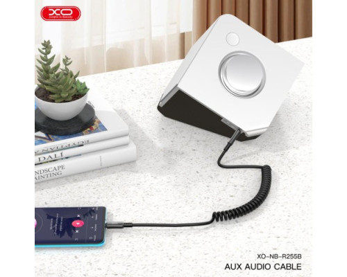 Адаптер XO NB-R255A Lightning to 3.5mm Чорний mag-6920680848737136202