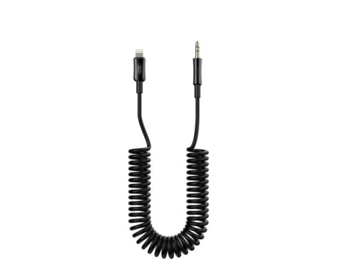 Адаптер XO NB-R255A Lightning to 3.5mm Чорний mag-6920680848737136202