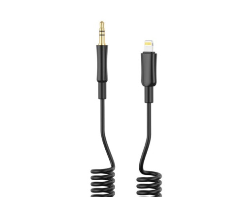 Адаптер XO NB-R255A Lightning to 3.5mm Чорний mag-6920680848737136202