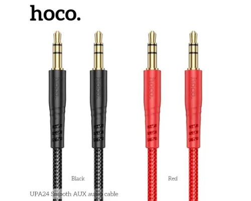 Аудіокабель НОСО UPA24 Smooth AUX audio cable 1m. Black mag-6931474789136151095