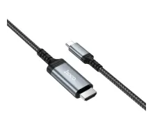 HDTV кабель HOCO UA43 Type-C to HDTV HD screen mirroring cable metal gray mag-6942007671491153051