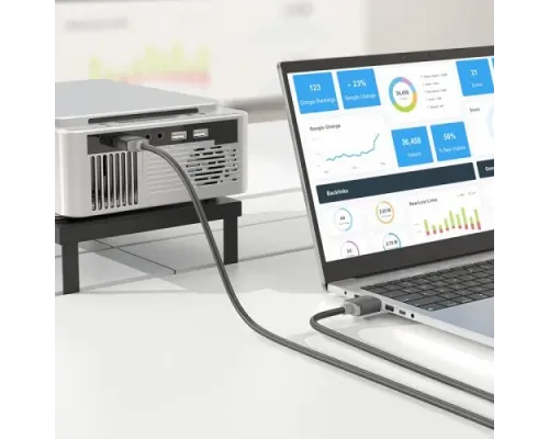 HDTV кабель HOCO US08 HDTV 2.0 male-to-male 4K HD data cable 3M Black mag-6931474799401144007