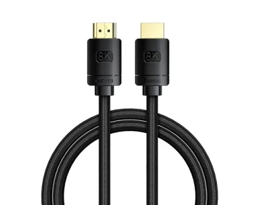 Кабель Baseus High Definition Series HDMI 8K to HDMI 8K Adapter Cable 1m Black CAKGQ-J01 mag-6953156204157147501