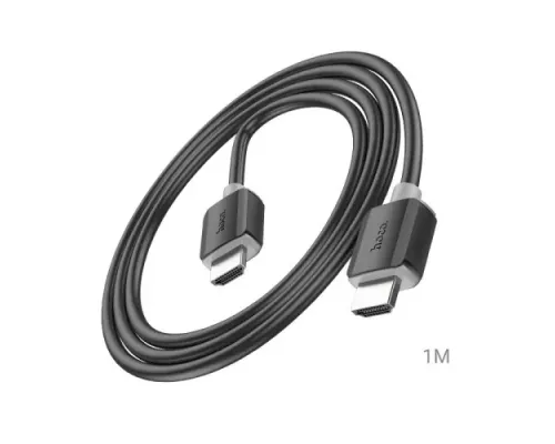 HDTV кабель HOCO US08 HDTV 2.0 male-to-male 4K HD data cable 1m. Black mag-6931474799388144006