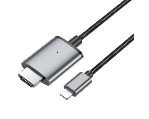 HDTV кабель HOCO UA27 HD on-screen cable iP to HDTV Metal Gray mag-6942007619011137328