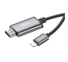 HDTV кабель HOCO UA27 HD on-screen cable iP to HDTV 2m. Metal Gray mag-6942007619011137328