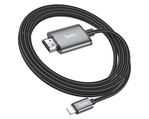 HDTV кабель HOCO UA27 HD on-screen cable iP to HDTV Metal Gray mag-6942007619011137328